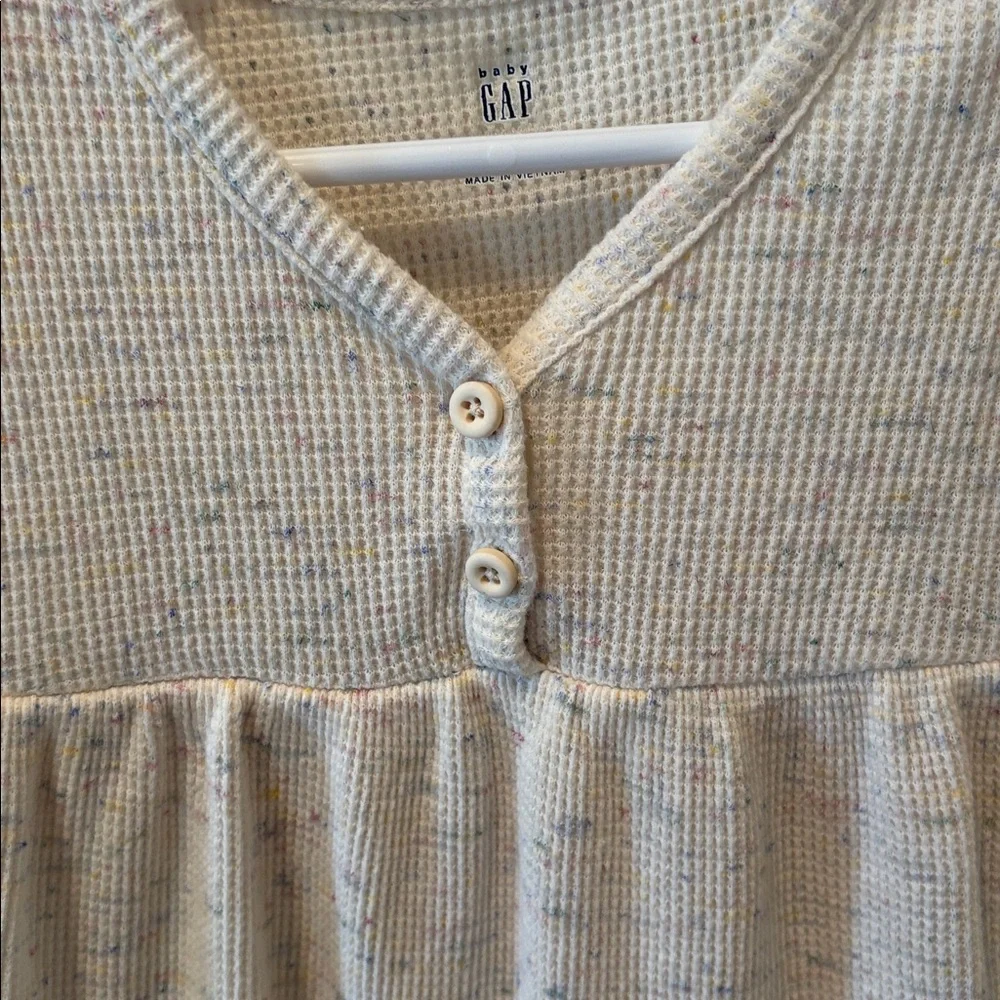 GAP Cream Waffle Weave Playsuit